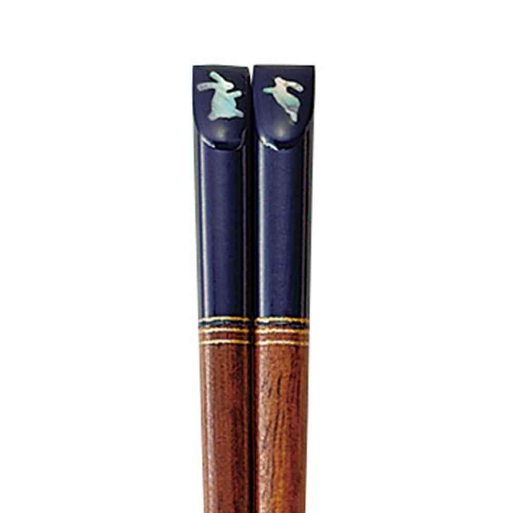 Ishida Kids Chopsticks Colorful Rabbit Blue 18cm
