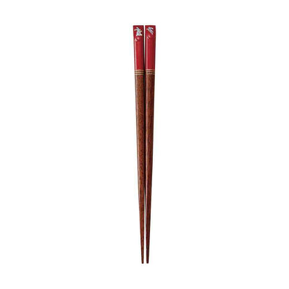 Ishida Kids Chopsticks Colorful Rabbit Red 18cm