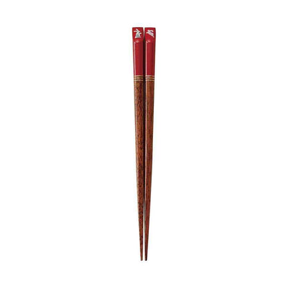 Ishida Kids Chopsticks Colorful Rabbit Red 16.5cm (1 pair)