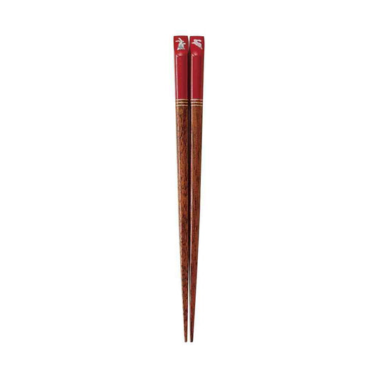 Ishida Kids Chopsticks Colorful Rabbit Red 16.5cm (1 pair)