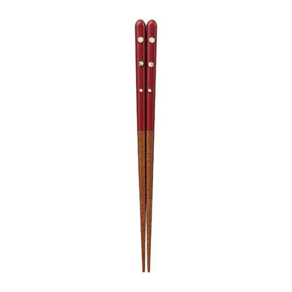 Ishida Dishwasher Safe Chopsticks Shell Flower Circle 20.5cm (1 pair)