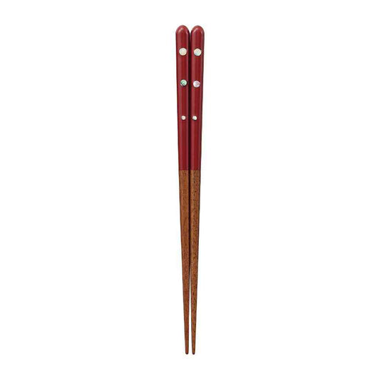 Ishida Dishwasher Safe Chopsticks Shell Flower Circle 20.5cm (1 pair)