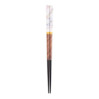 Ishida Chopsticks Marble Brown 23cm 1 Pair