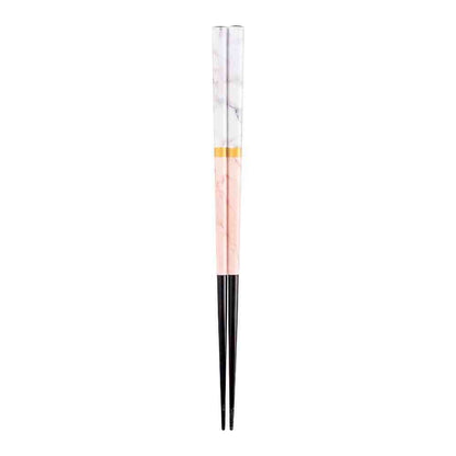Ishida Chopsticks Marble Pink 23cm 1 Pair