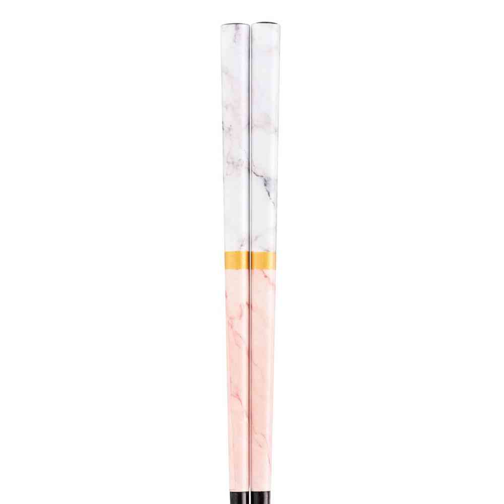 Ishida Chopsticks Marble Pink 23cm 1 Pair