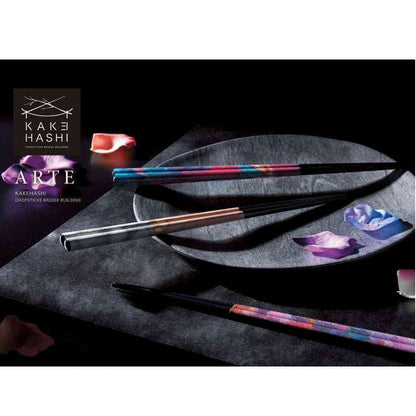 Ishida Chopsticks Marble Pink 23cm 1 Pair