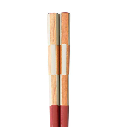Ishida Hexagonal Checkered Chopsticks 21cm