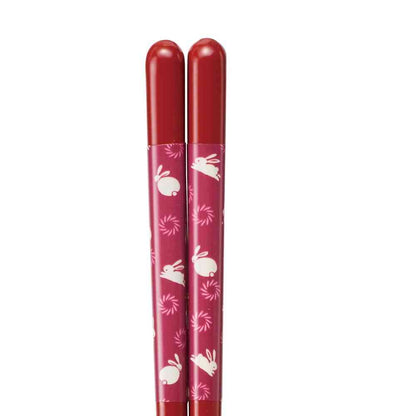 Ishida Dishwasher-Safe Chopsticks, AG Kakekko Usagi, 20.5cm, 1 Pair