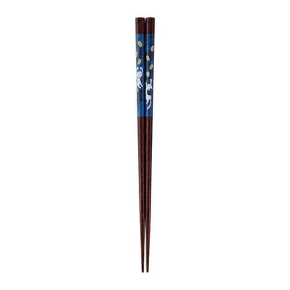 Ishida Chopsticks Cat with Gold Coins 23cm 1 Pair