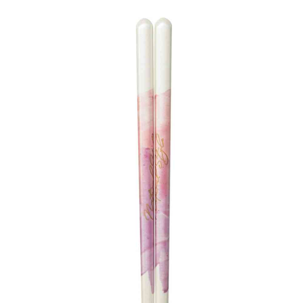 Ishida Dishwasher Safe Chopsticks Natural Style Pink 23cm