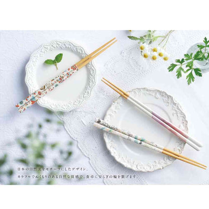 Ishida Dishwasher Safe Chopsticks Natural Style Pink 23cm
