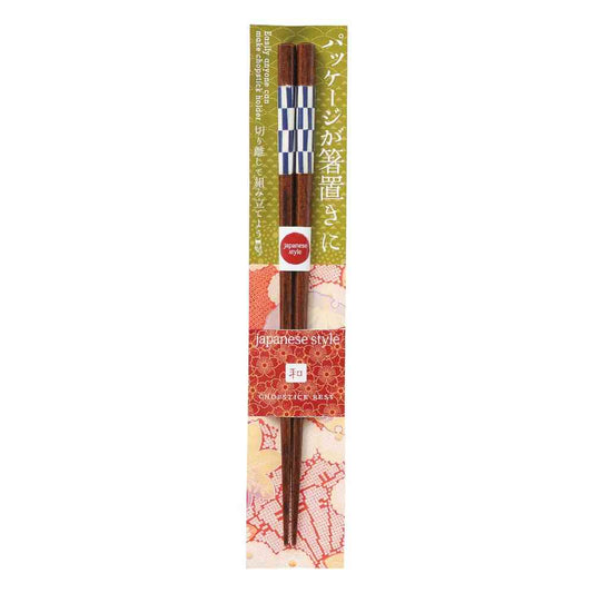 Ishida Chopsticks Japanese Style Checkered 23cm