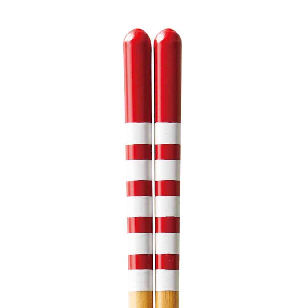 Ishida Dishwasher Safe Chopsticks Natural Red 21cm