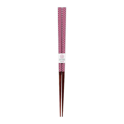 Ishida Chopsticks Japanese Modern Mesh Violet 23cm in PET Case