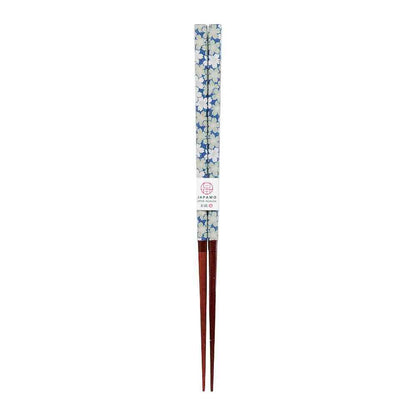 Ishida Chopsticks Japanese Modern Cherry Blossom Blue 23cm in PET Case