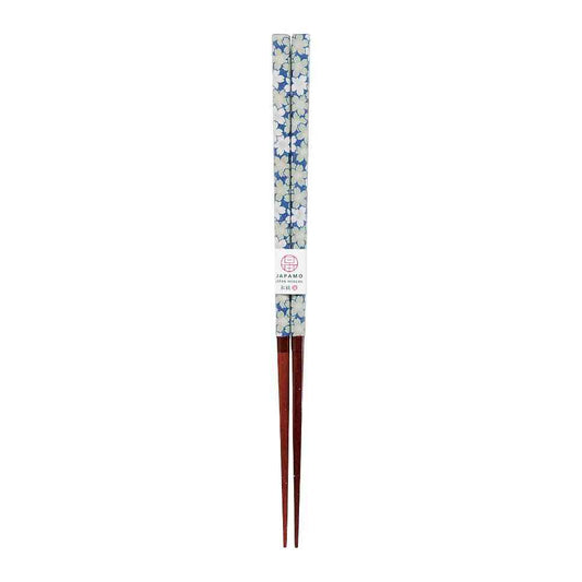 Ishida Chopsticks Japanese Modern Cherry Blossom Blue 23cm in PET Case