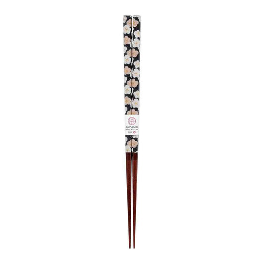 Ishida Chopsticks Japanese Modern Plum Black 23cm in PET Case