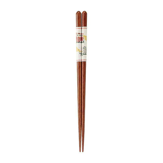 Ishida Dishwasher Safe Chopsticks Owl Family 20.5cm