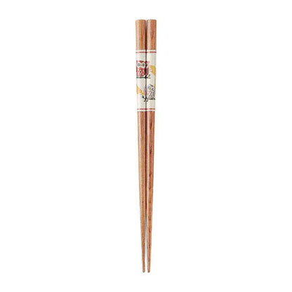 Ishida Chopsticks Pointed Owl Family 20.5cm