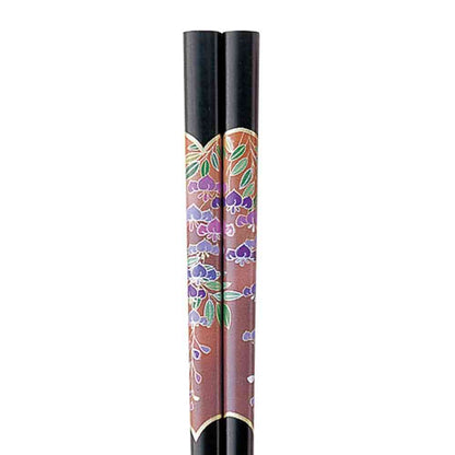 Ishida Chopsticks Color Wisteria Black 23.0cm