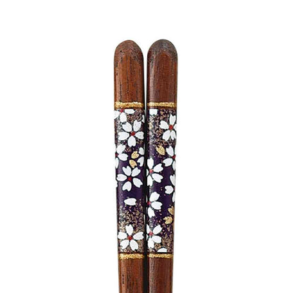 Ishida Chopsticks Lacquered Cherry Blossom 1 Pair
