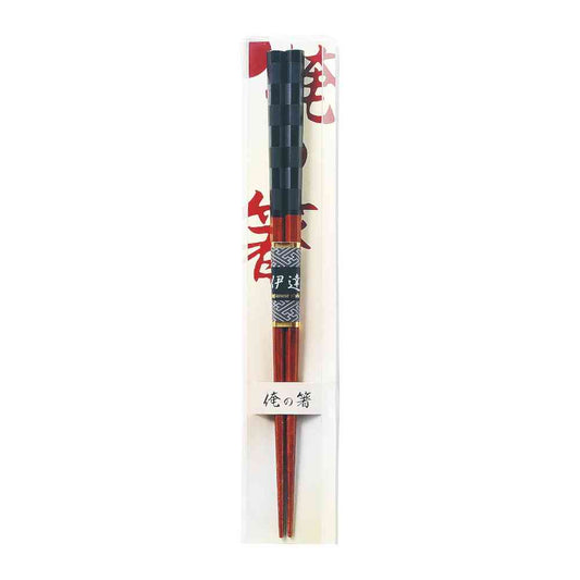 Ishida My Chopsticks Black King - 1 Pair (PET Case Included)