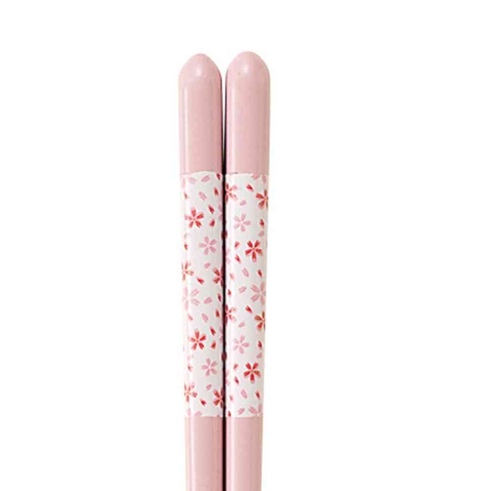 Ishida Kids Dishwasher Safe Chopsticks Pastel Flower - 1 Pair
