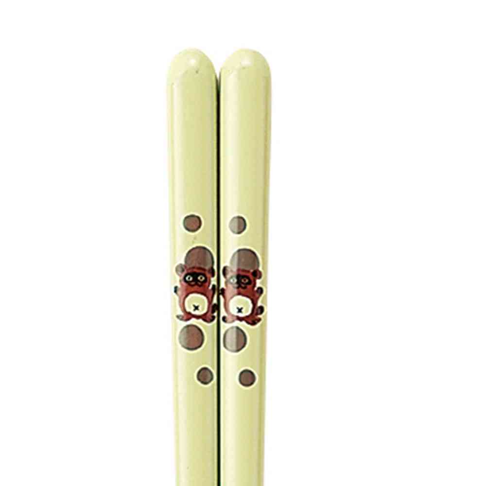 Ishida Kids Dishwasher Safe Chopsticks Tanuki Jiro - 1 Pair