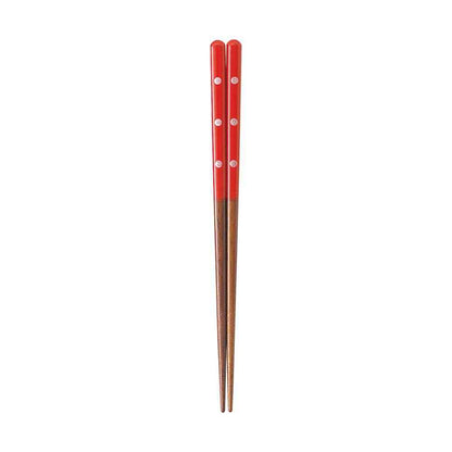 Ishida Kids Dishwasher Safe Chopsticks Silver Ladybug - 1 Pair