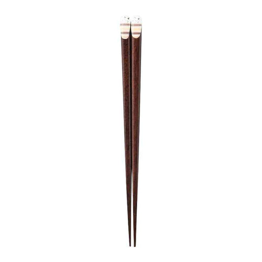 Ishida Kids Chopsticks Honobono Cat Border 1 Pair