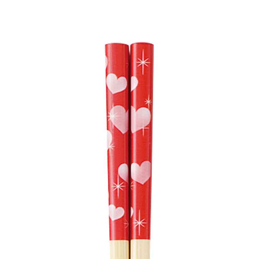 Ishida Kids Safety Chopsticks Flash Heart 1 Pair