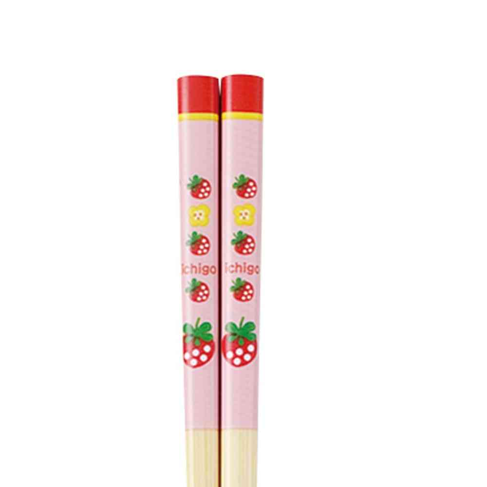 Ishida Kids Safety Chopsticks Strawberry 1 Pair