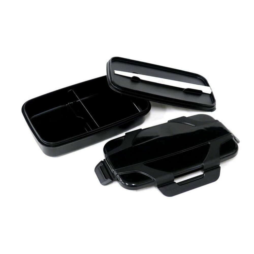 OSK Lock Four 1-Tier Lunch Box Black
