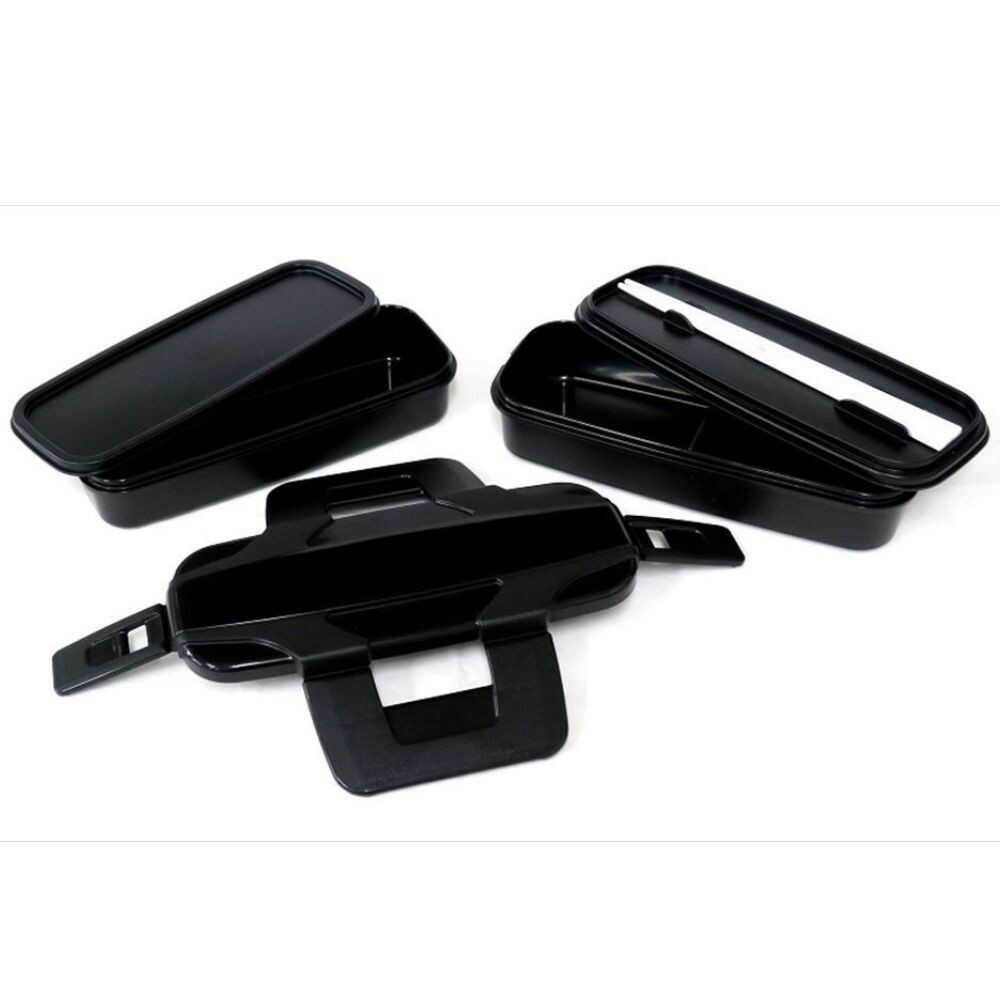 OSK Lock Four Two-Tier Lunch Box Black