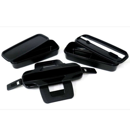 OSK Lock Four Two-Tier Lunch Box Black