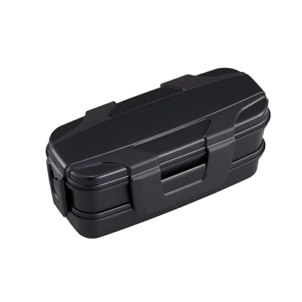 OSK Two-Tier Lunch Box with Insulated Bag Black