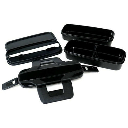 OSK Two-Tier Lunch Box with Insulated Bag Black