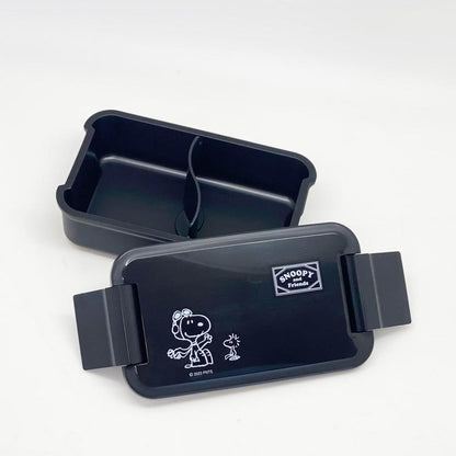 OSK Snoopy Black Lunch Box 1 Layer Black