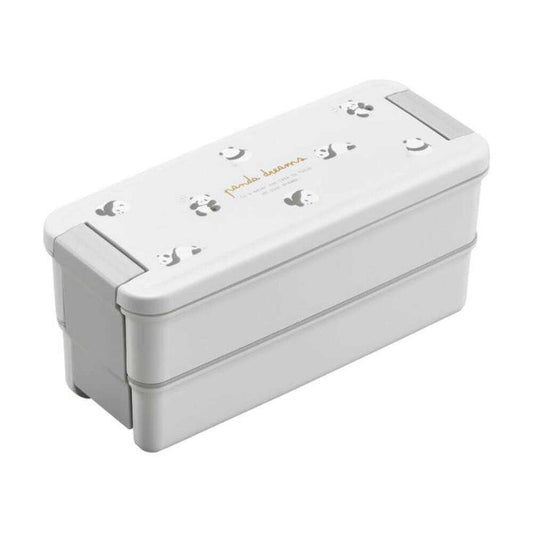 OSK Panda Two-Tier Lunch Box White