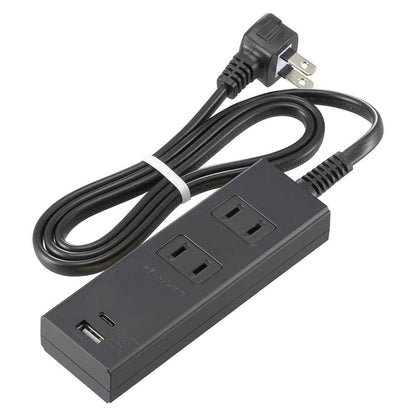 Ohm Electric 2 Outlets Tap with PD-Compatible Type C/A Ports HS-TU21PD23-K