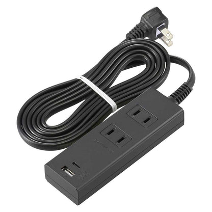 Ohm Electric 2 Outlets Tap with PD-Compatible Type C/A Ports HS-TU22PD23-K
