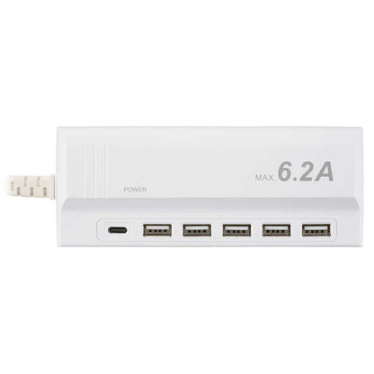 Ohm Electric USB_AC Charger Type A x5 + Type C 1.5m