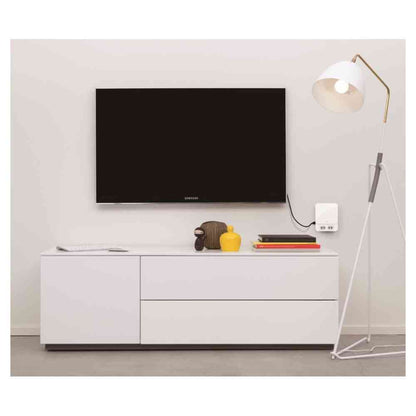 Ohm Electric Expandable Outlet for TV Board Back 6 Outlets HS-TK6TV1-W