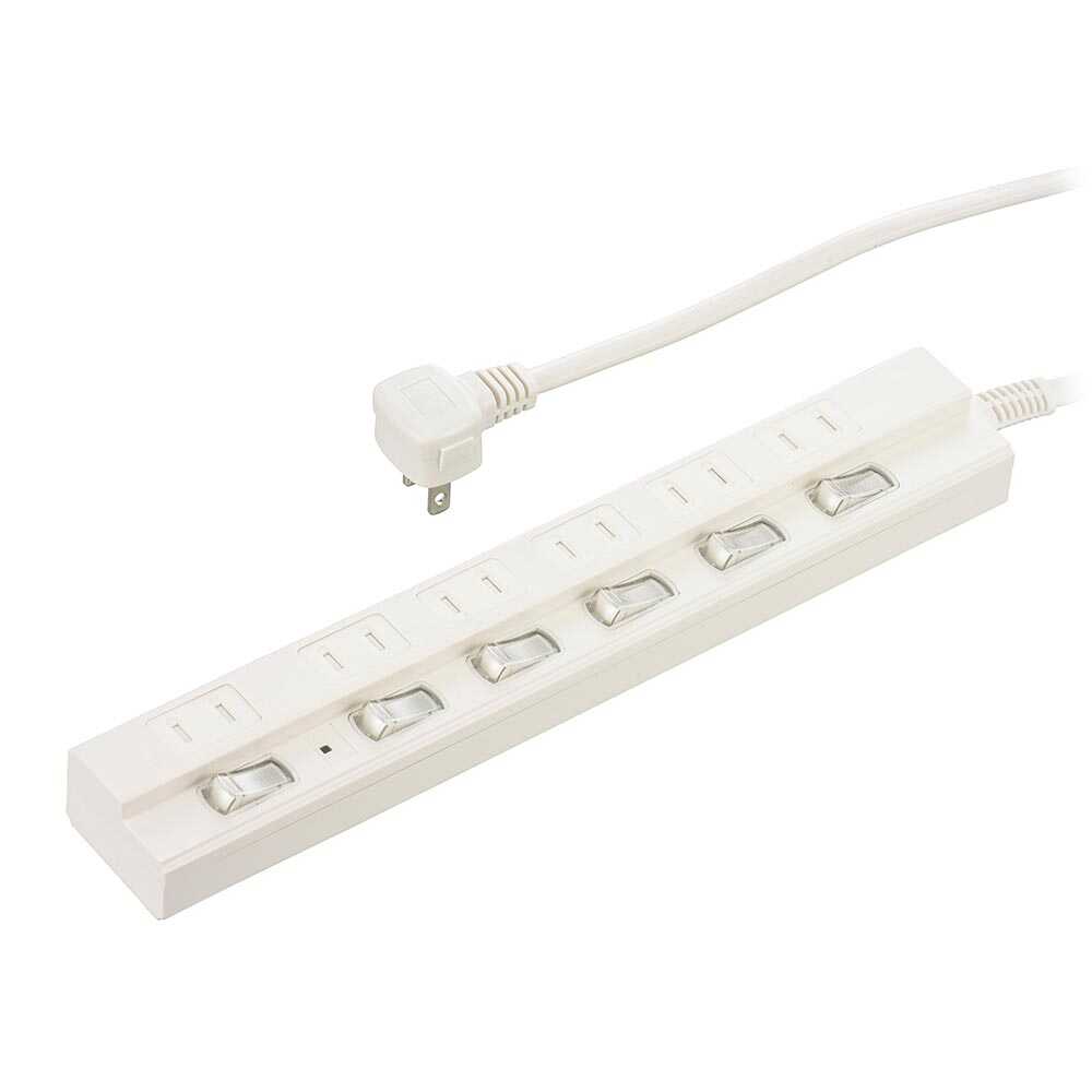 Ohm Electric Energy Saving Tap Lightning Guard 6 Outlets HS-TPK63W-22