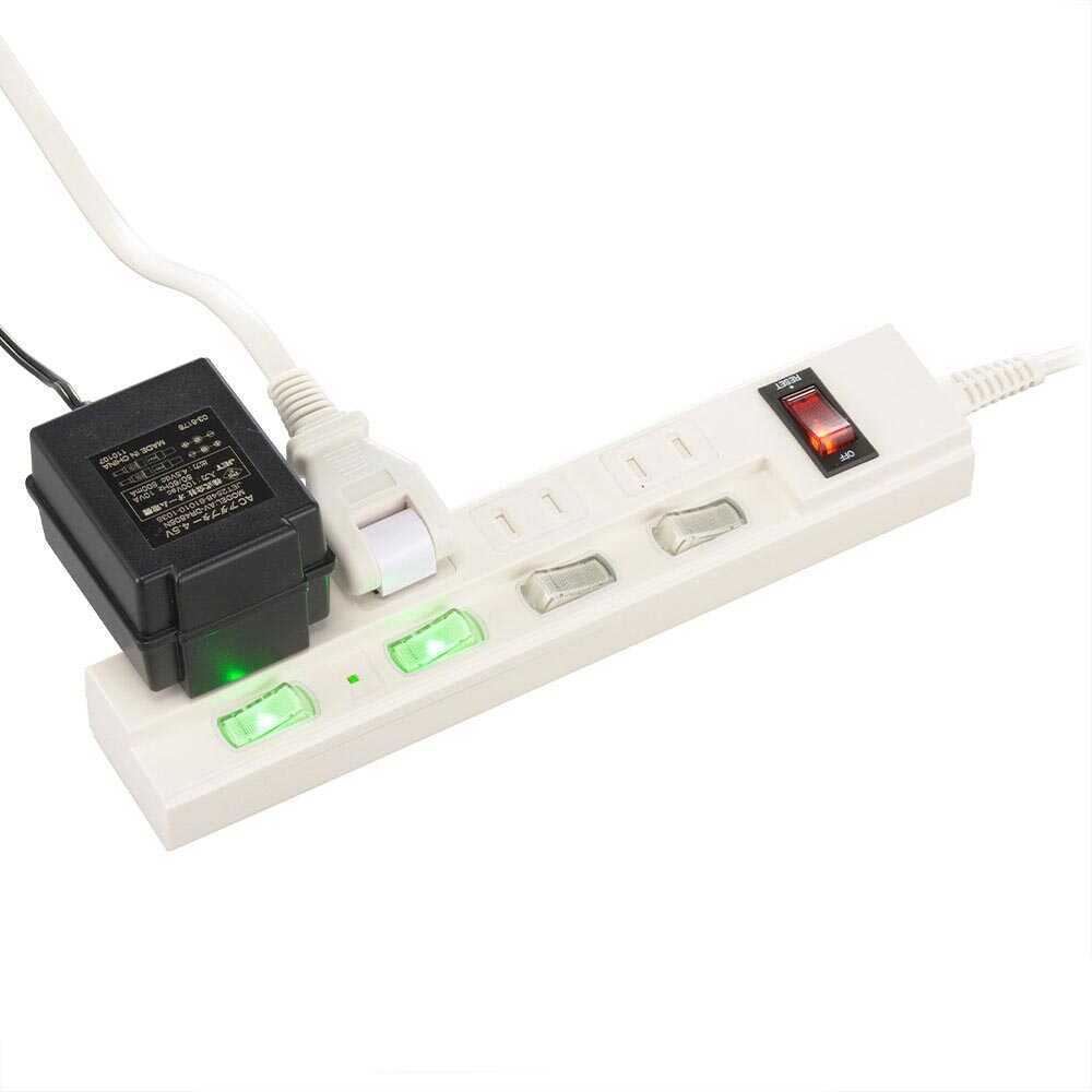 Ohm Electric Energy Saving Tap Lightning Guard with Breaker 4 Outlets HS-TPKV45W-22