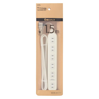 Ohm Electric 6 Outlet Tap 1.5m