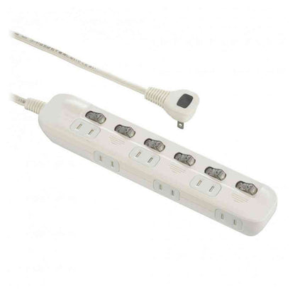 Ohm Electric Power Tap Alternating Outlet 6-Outlet 2m HS-TP62ADW22