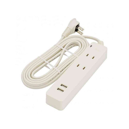 Ohm Electric 2 Outlet Tap with Lightning Guard / USB Ports 3m HS-TKU23W22