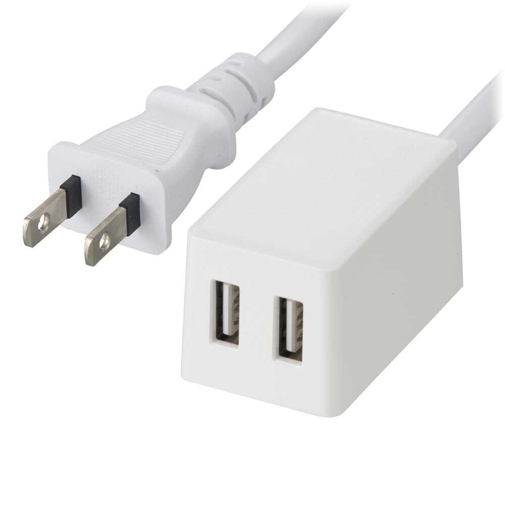 Ohm Electric 2-Port USB Charger 2m