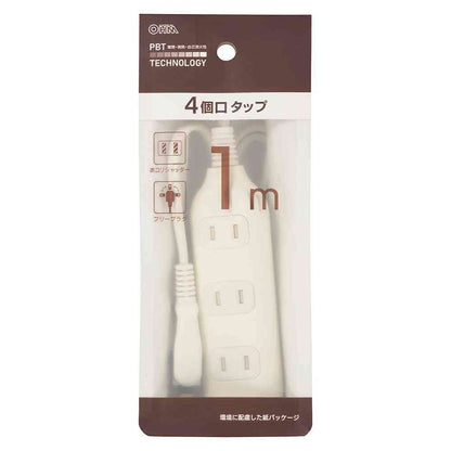 Ohm Electric 4-Outlet Tap 1m HS-T41W22